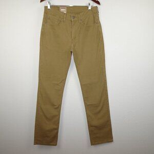 Levi's 514 Straight Leg Jeans Men's Size 32x34 Brown Stretch Twill